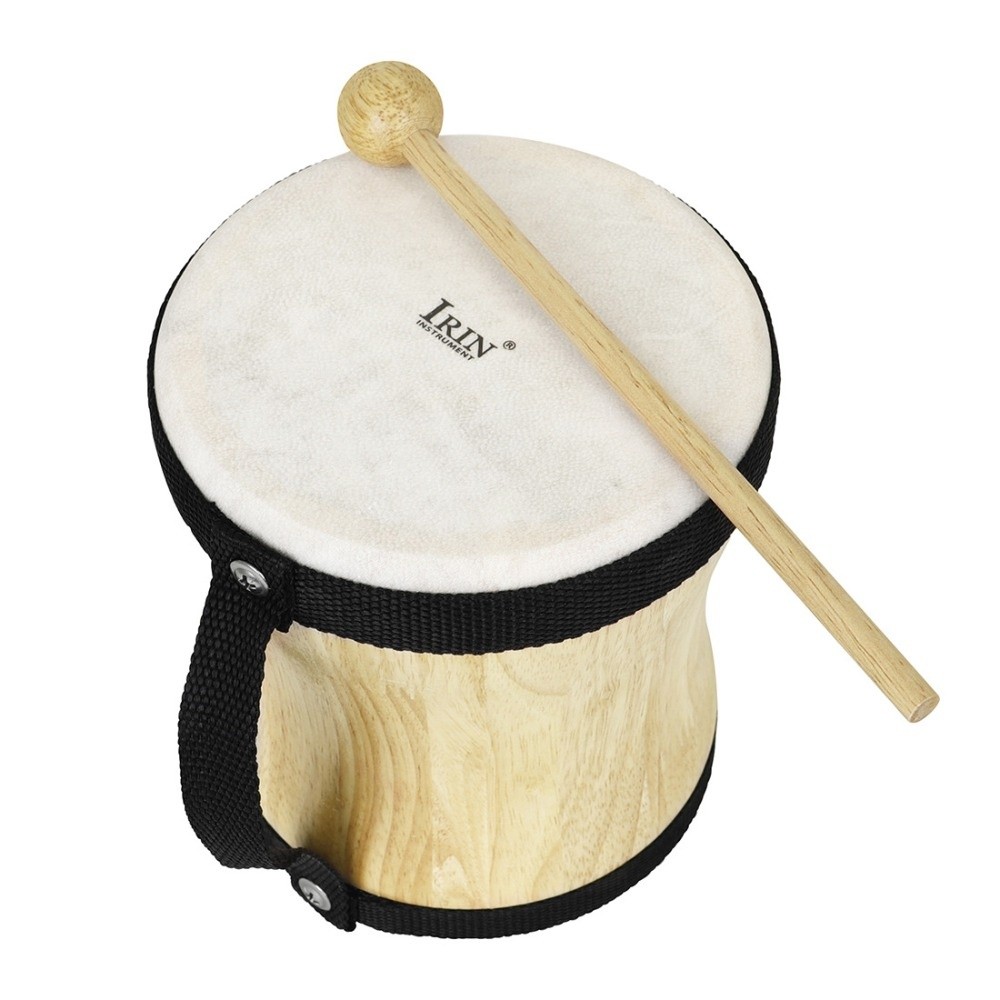 Tambourine Hand Drum - Tambour indien en bois avec peau