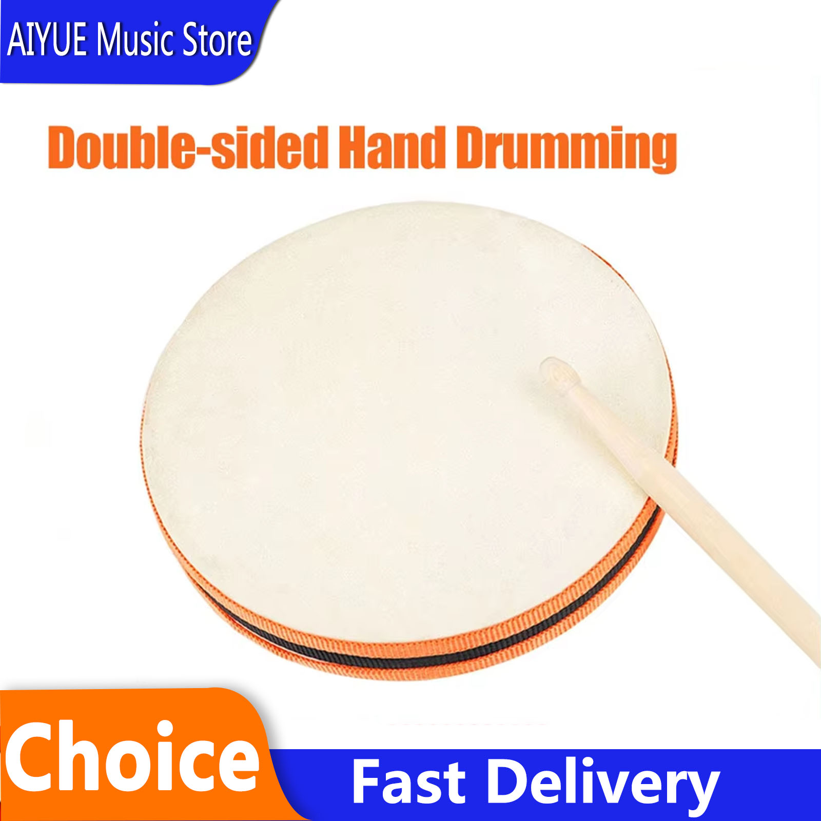 Djembe Hand Drum - Tambour à main double face pour