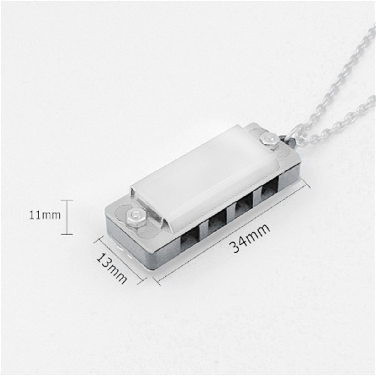 Musical Instrument Harp - Collier harmonica miniature ABXY, 4 trous,