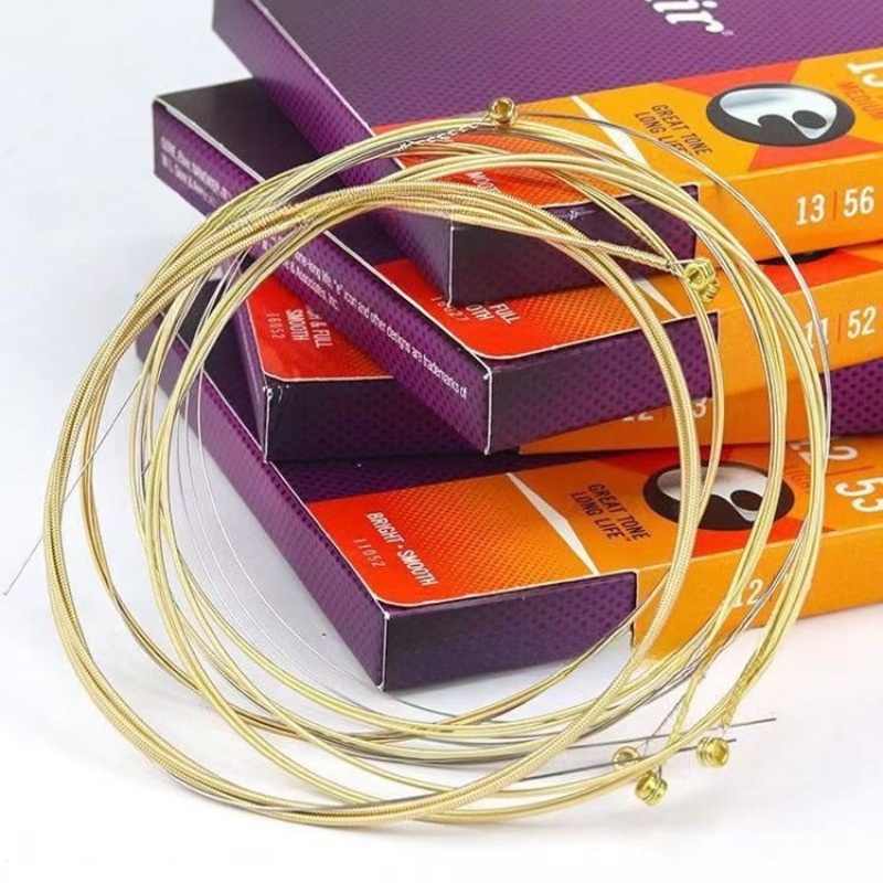Musical Instrument With Strings - Cordes de guitare acoustique enduites en