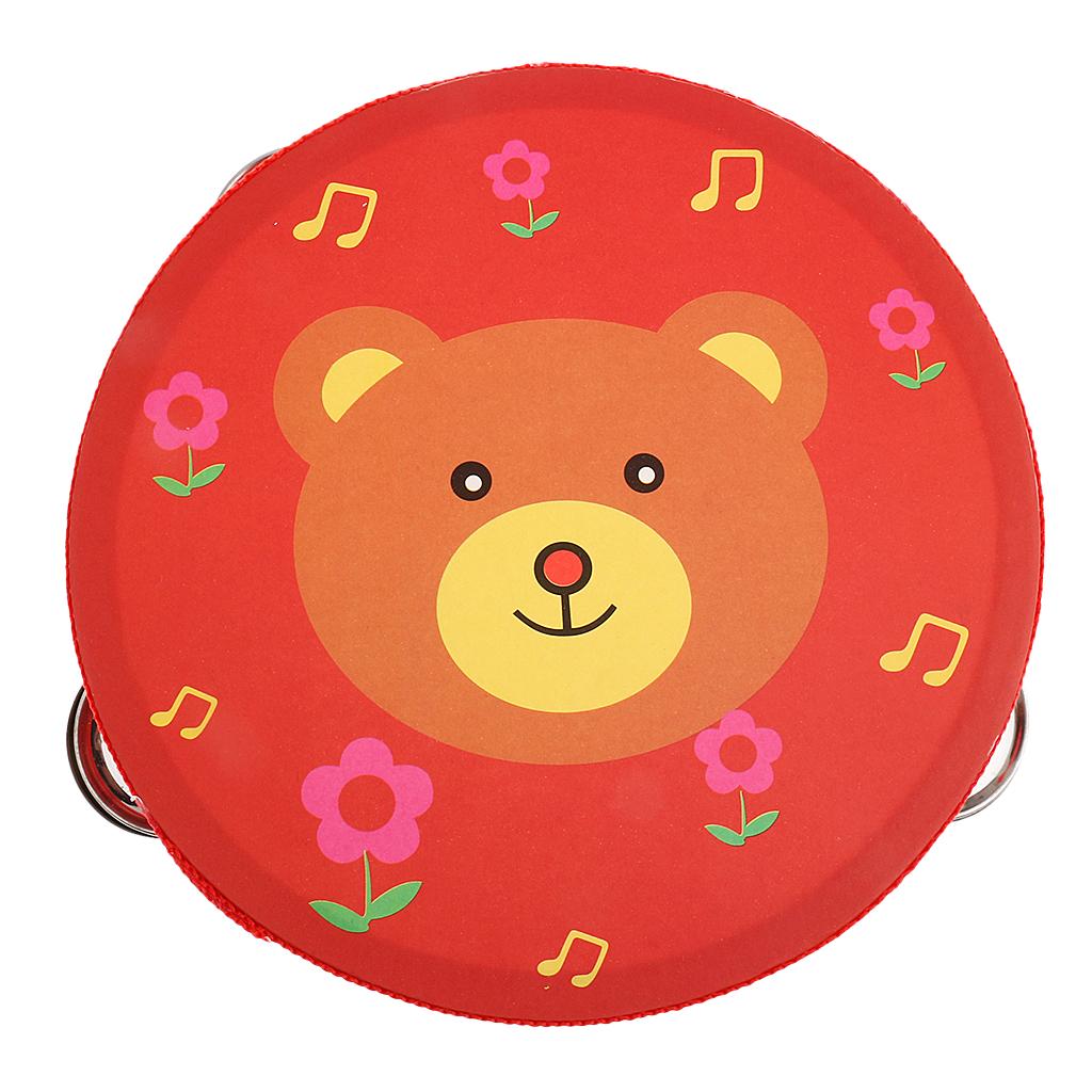 Tambourine Hand Drum - Cloche à main, tambourin en bois,