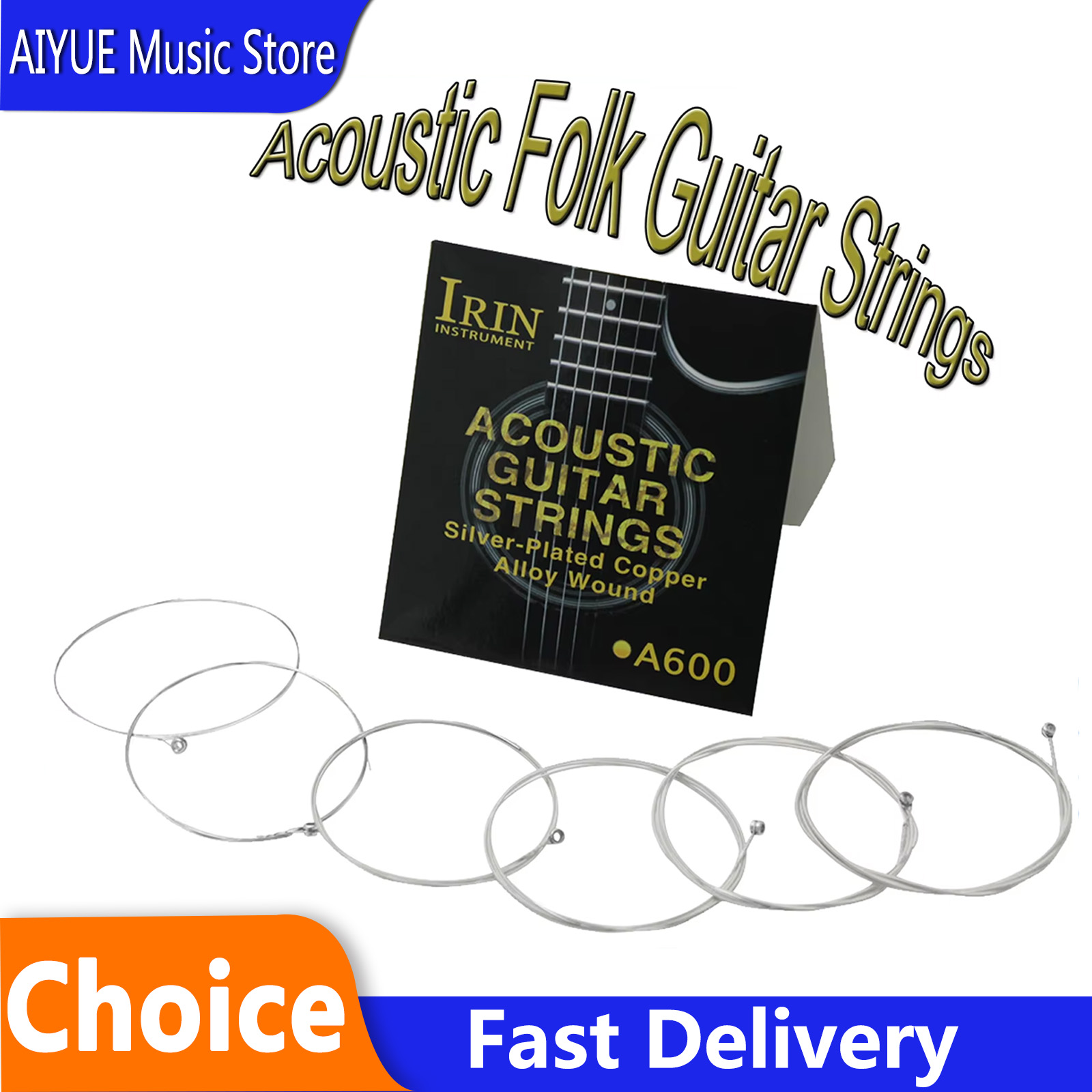 Musical Instrument With Strings - Cordes de rechange pour guitare acoustique