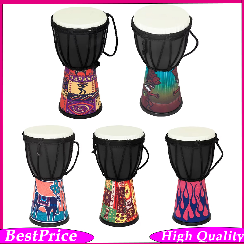 Djembe Hand Drum - Tambour africain de 4 pouces –