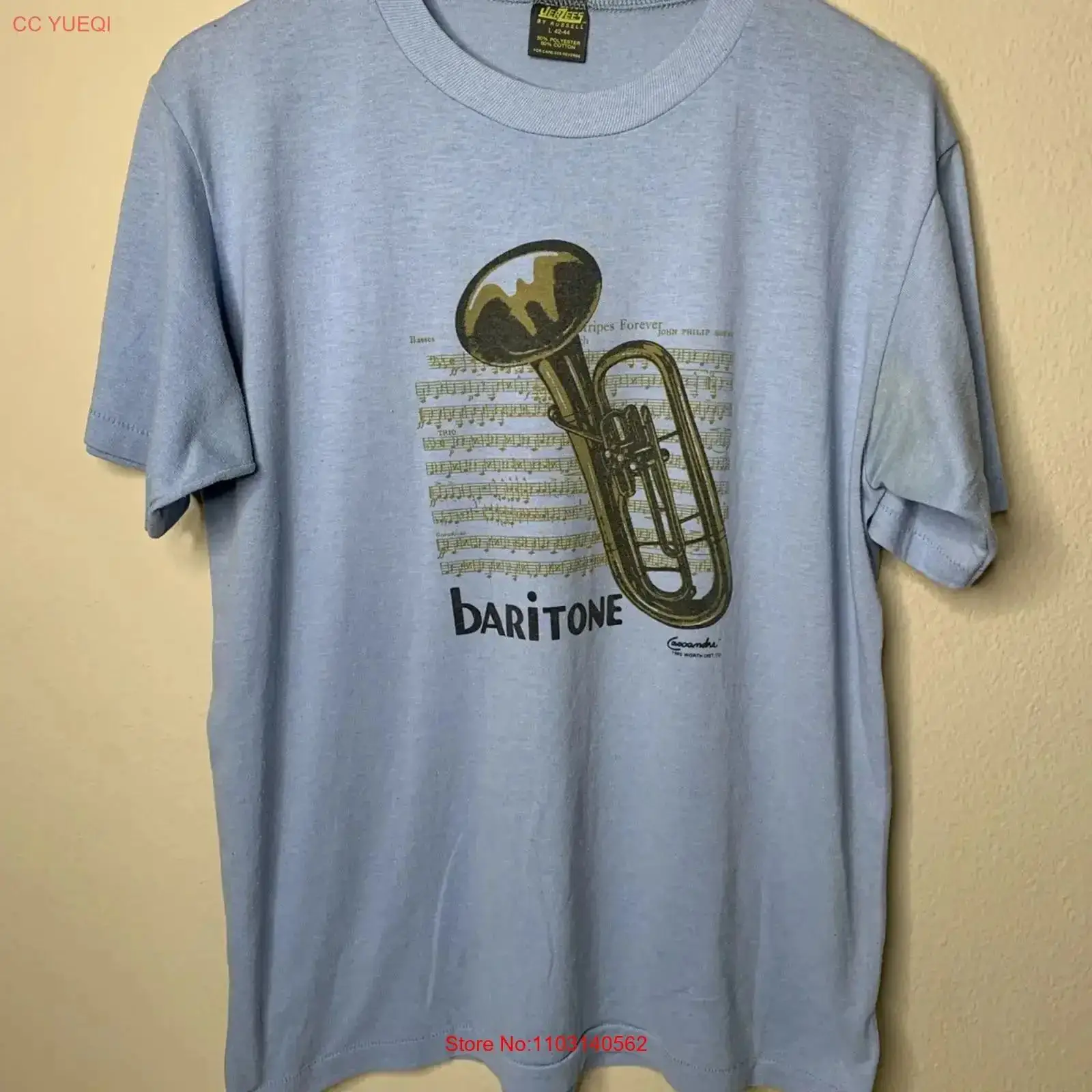 Musical Instrument In Orchestra - T-shirt vintage pour homme taille L,