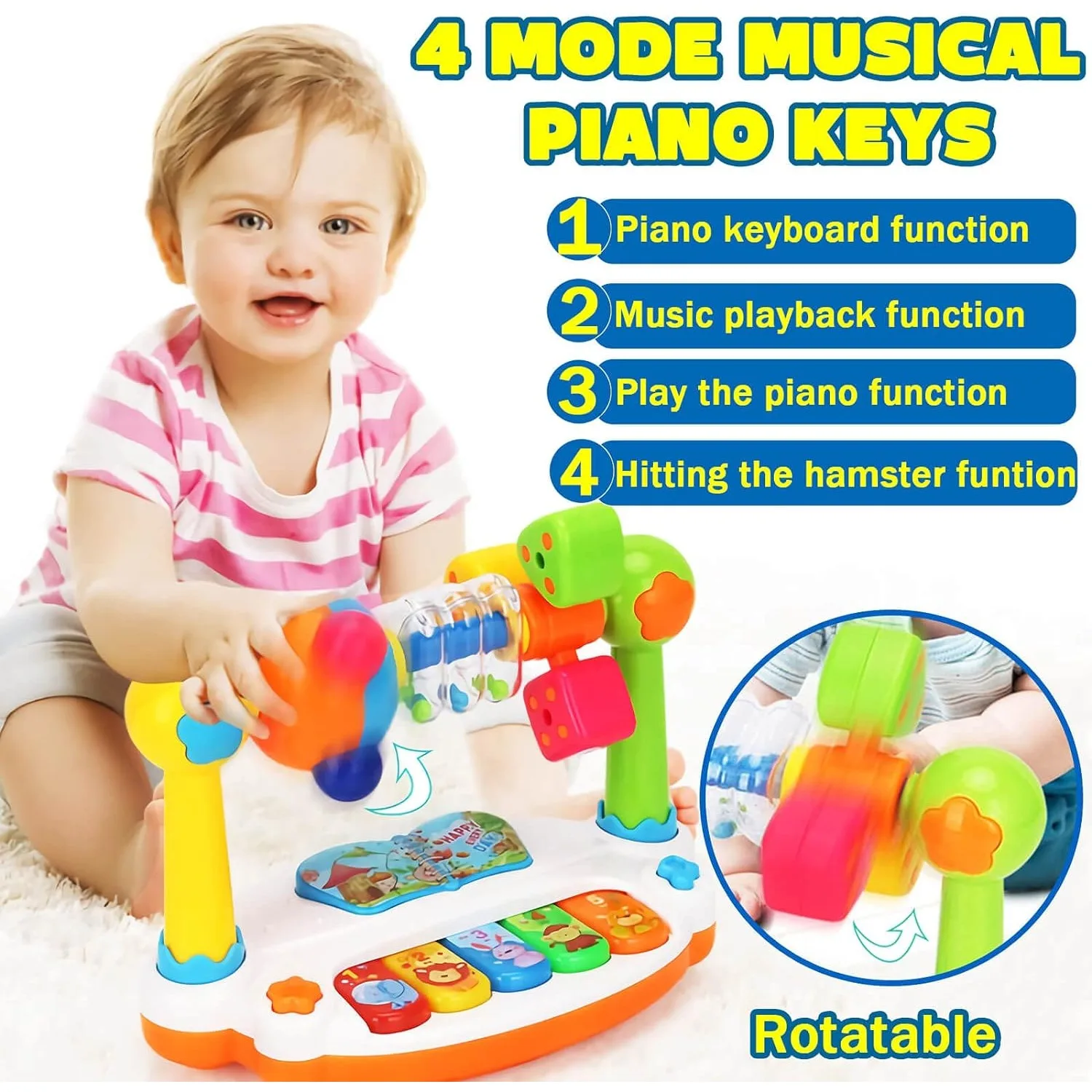 Musical Instruments Names - Jouets pour bébés, clavier de piano,