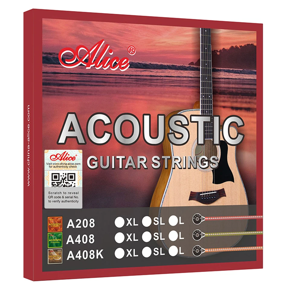 Musical Instrument With Strings - Alice A408 ensemble complet guitare acoustique