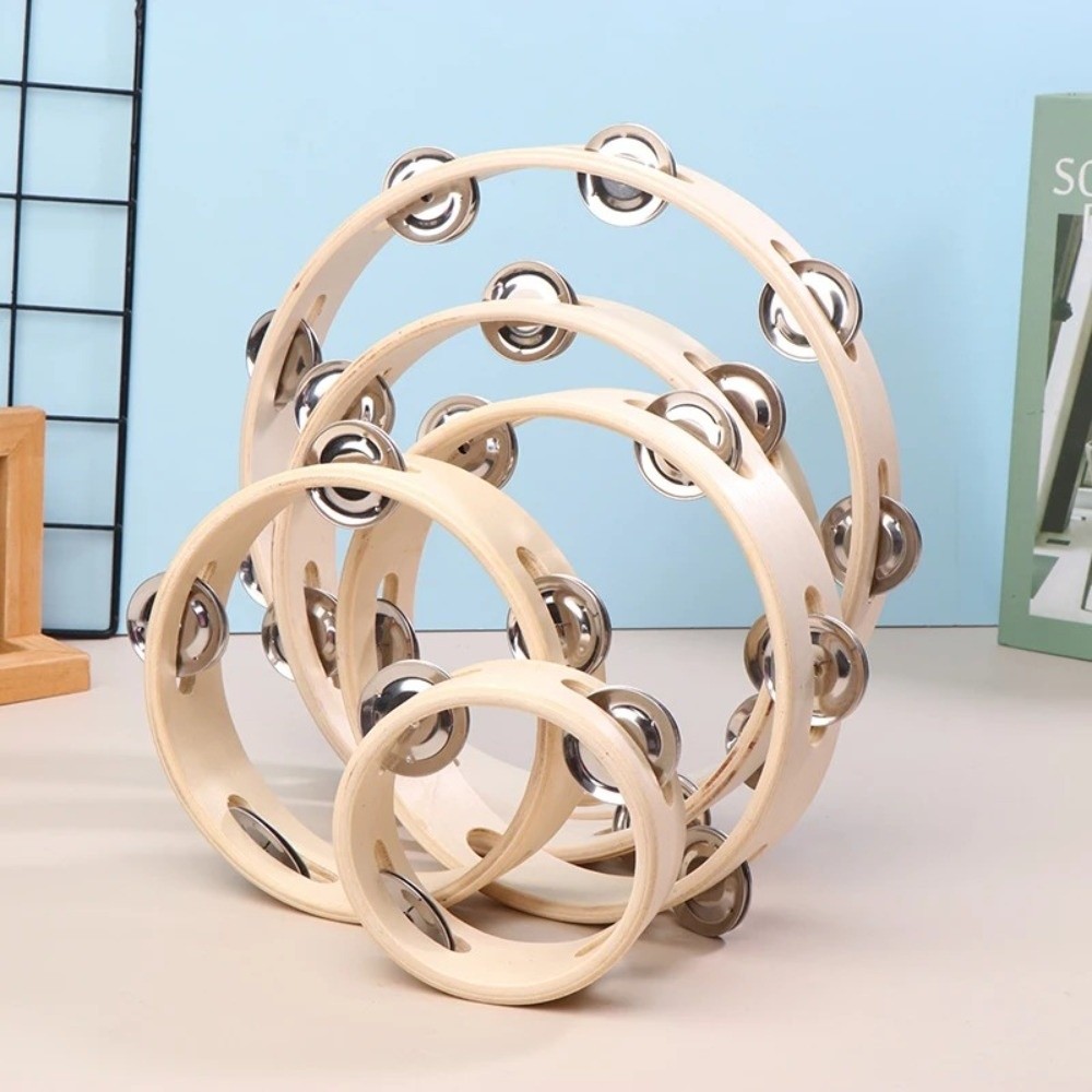 Tambourine Hand Drum - Nouveau Tambourin en Bois à une