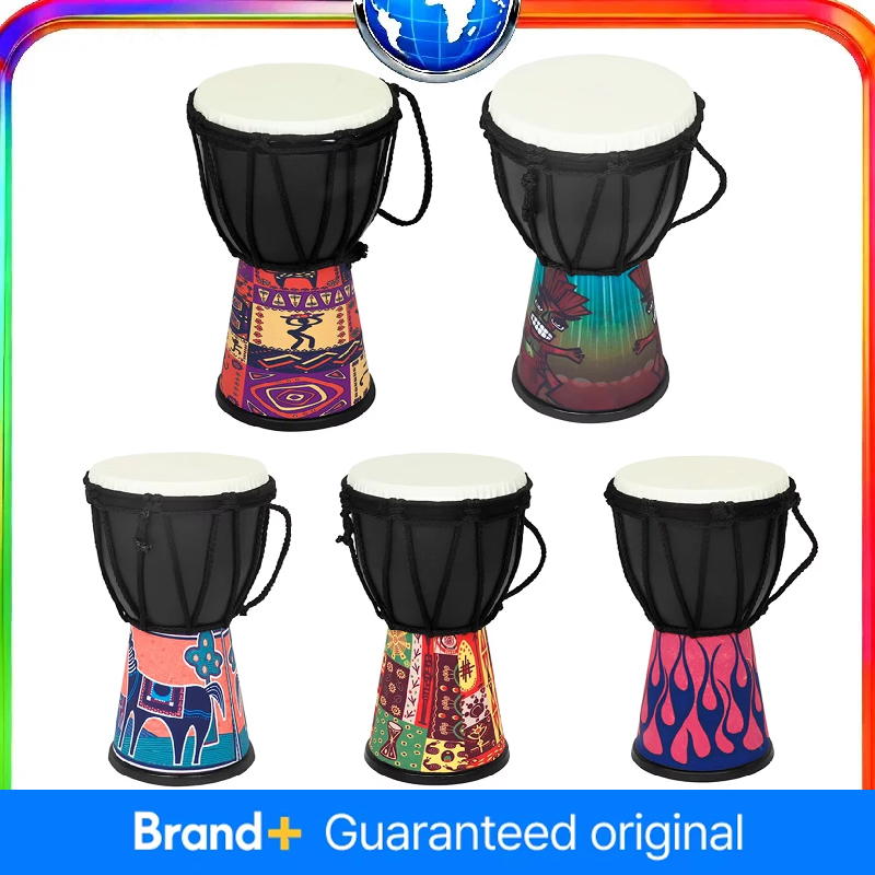 Djembe Hand Drum - Tambour africain de 4 pouces, cavité