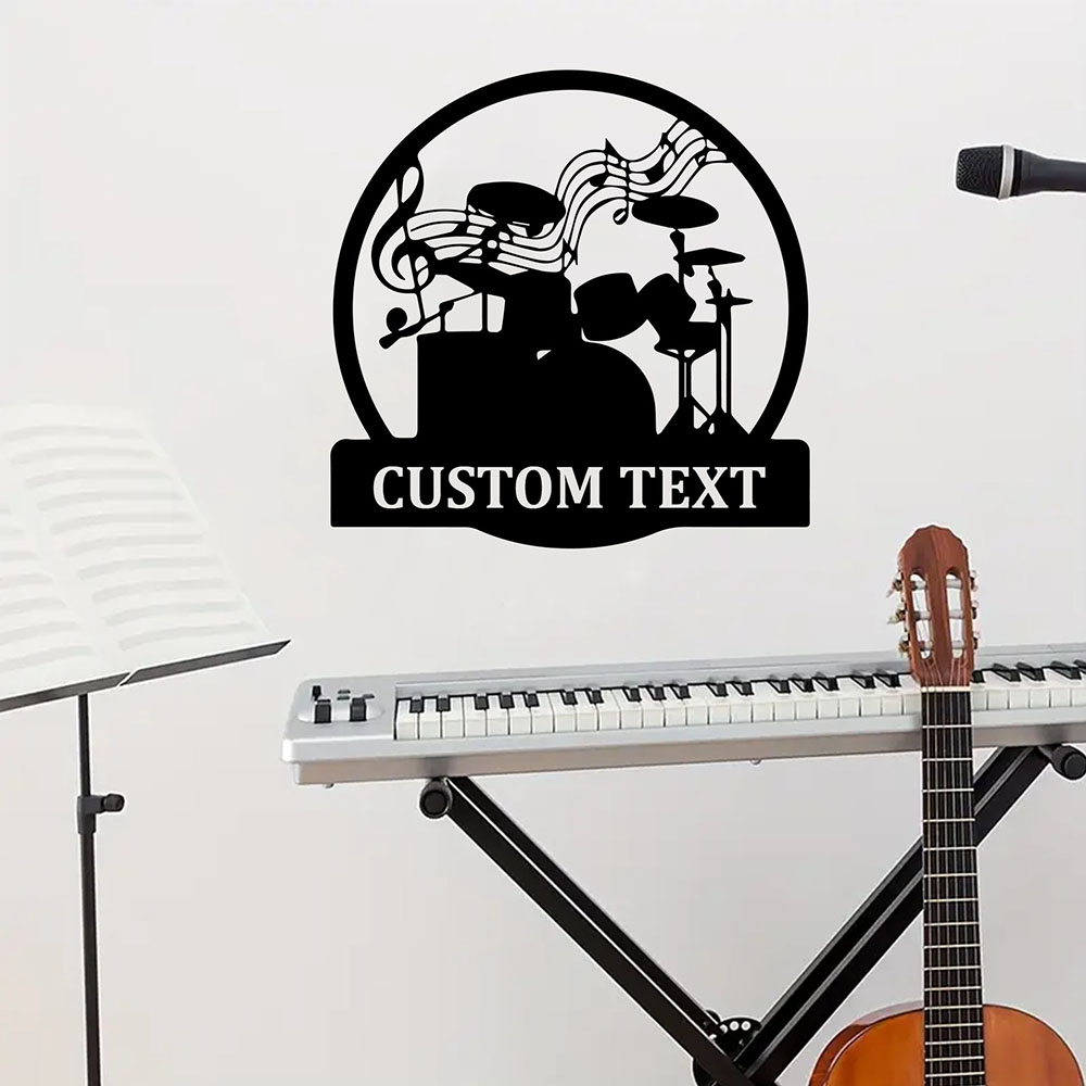Musical Instruments Names - Papier peint autocollant en vinyle personnalisable