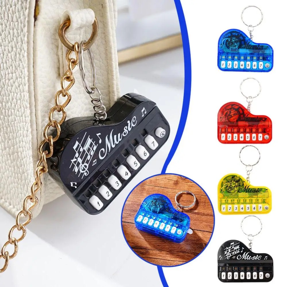 Musical Instruments Names - Mini clavier de piano électronique porte-clés,