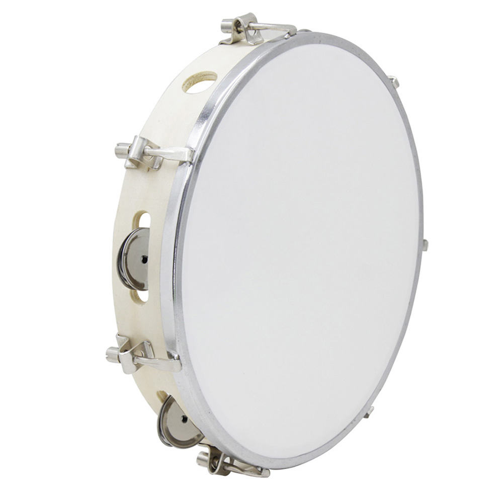 Tambourine Hand Drum - Tambour à cloche en bois massif