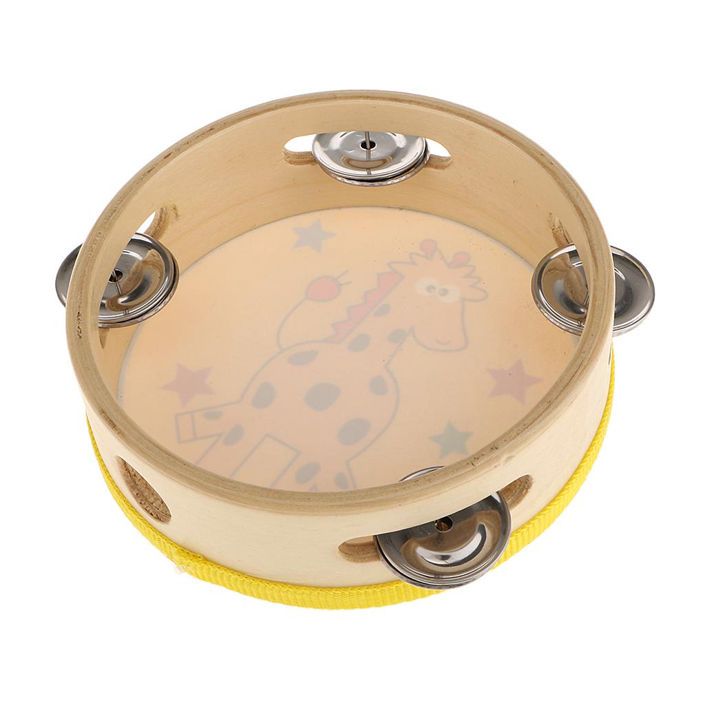 Tambourin en bois, petite perc - Tambourine Hand Drum avis et prix
