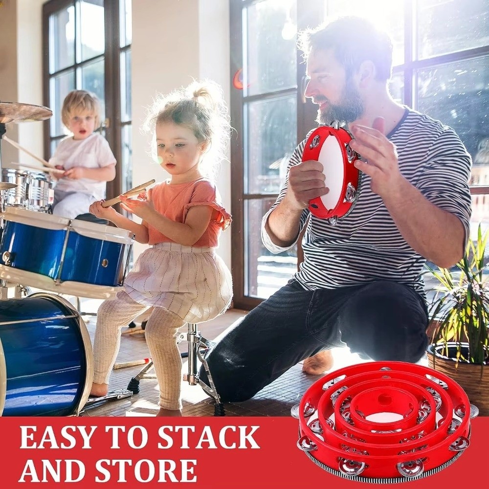 Tambourin à main en métal de 4 - Tambourine Hand Drum avis et prix