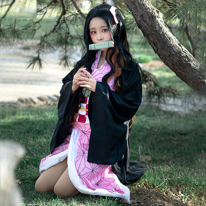 Costume de cosplay Nezuko Kama - Shakuhachi Bamboo Flute avis et prix