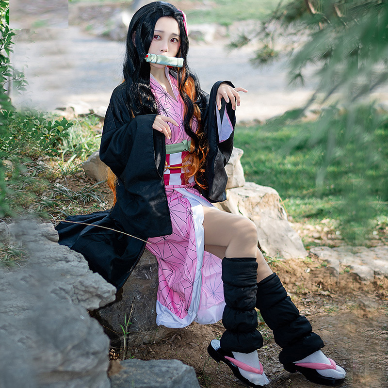Costume de cosplay Nezuko Kama - Shakuhachi Bamboo Flute avis et prix