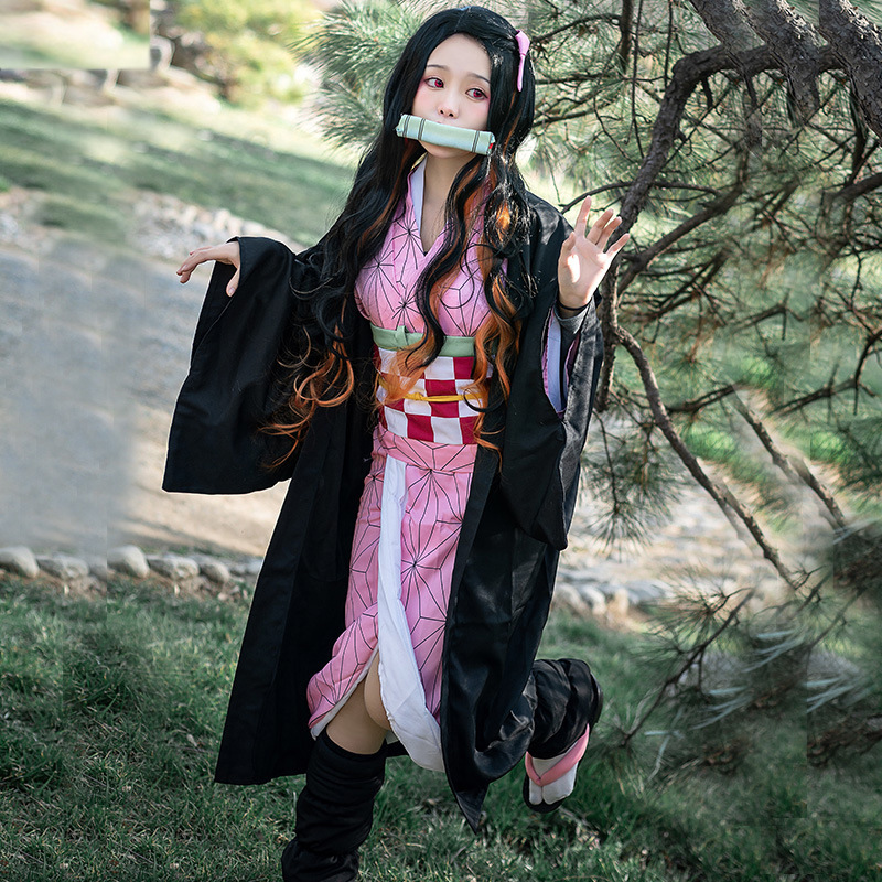 Costume de cosplay Nezuko Kama - Shakuhachi Bamboo Flute avis et prix