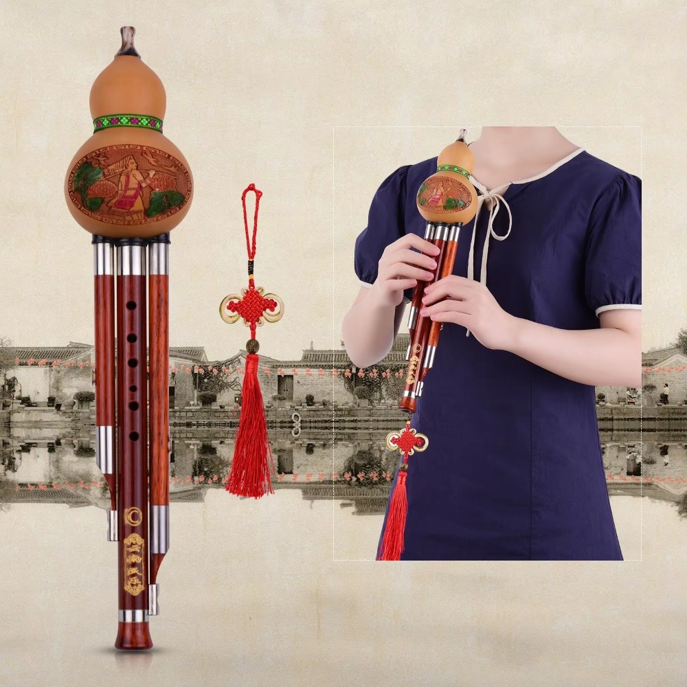 Flûte à gourde Hulusi à 3 tons - Musical Instrument Flute avis et prix