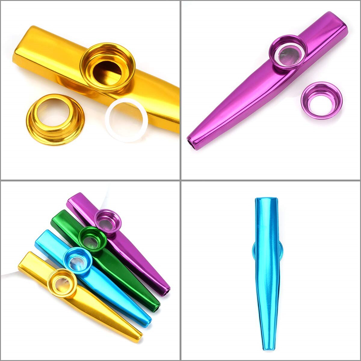 Kazoo argent alliage d'alumini - Musical Instrument Flute avis et prix