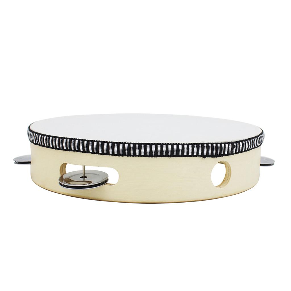 Tambourin en bois pour enfants - Tambourine Hand Drum avis et prix