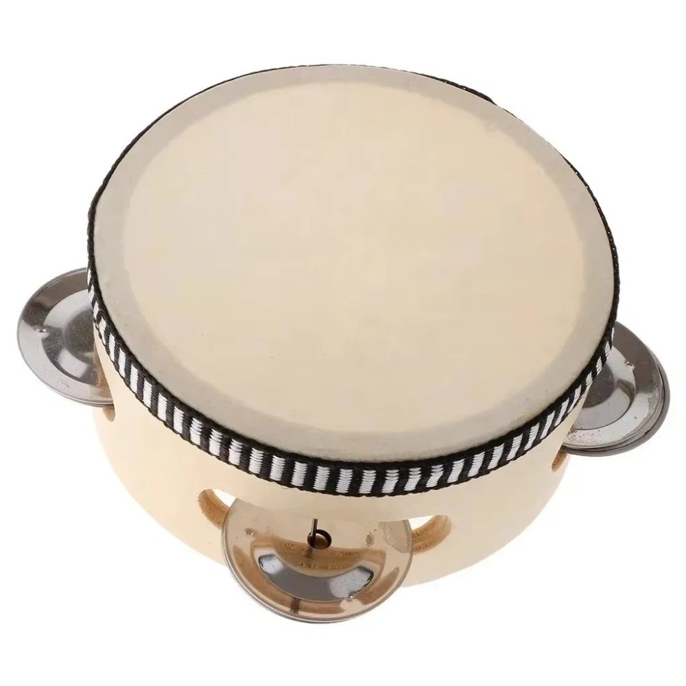 Tambourin à main en bois et mé - Tambourine Hand Drum avis et prix