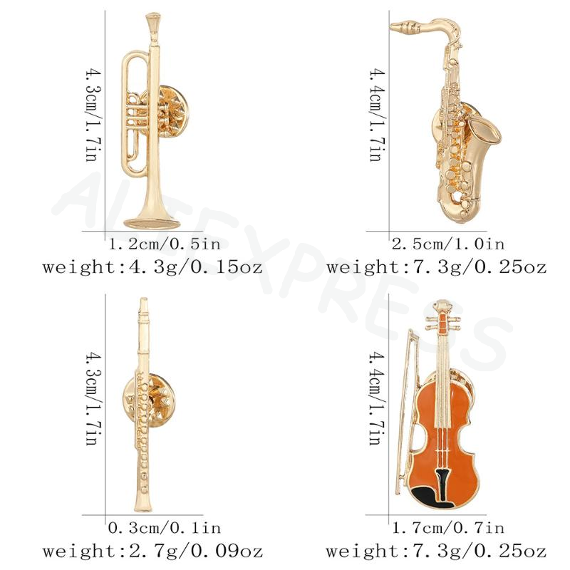 Broches amusantes en émail en  - Musical Instrument In Orchestra avis et prix