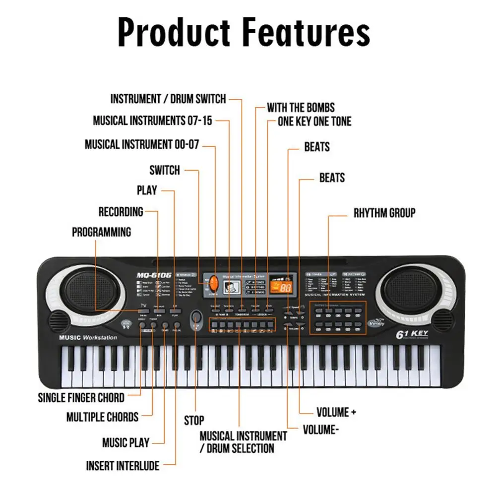 Clavier de Piano électronique  - Musical Instruments Names avis et prix